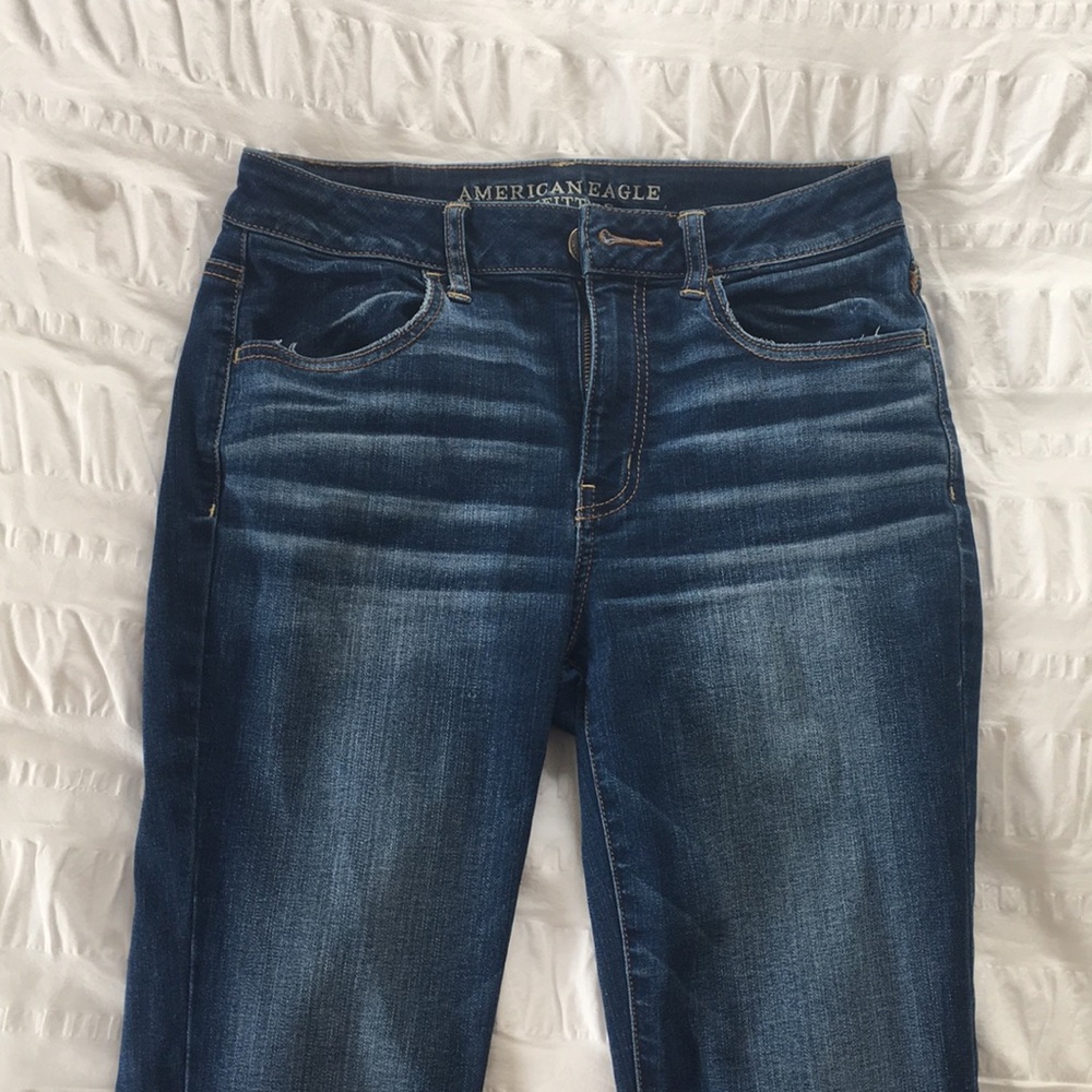 High waisted ultra stretchy skinny jeans